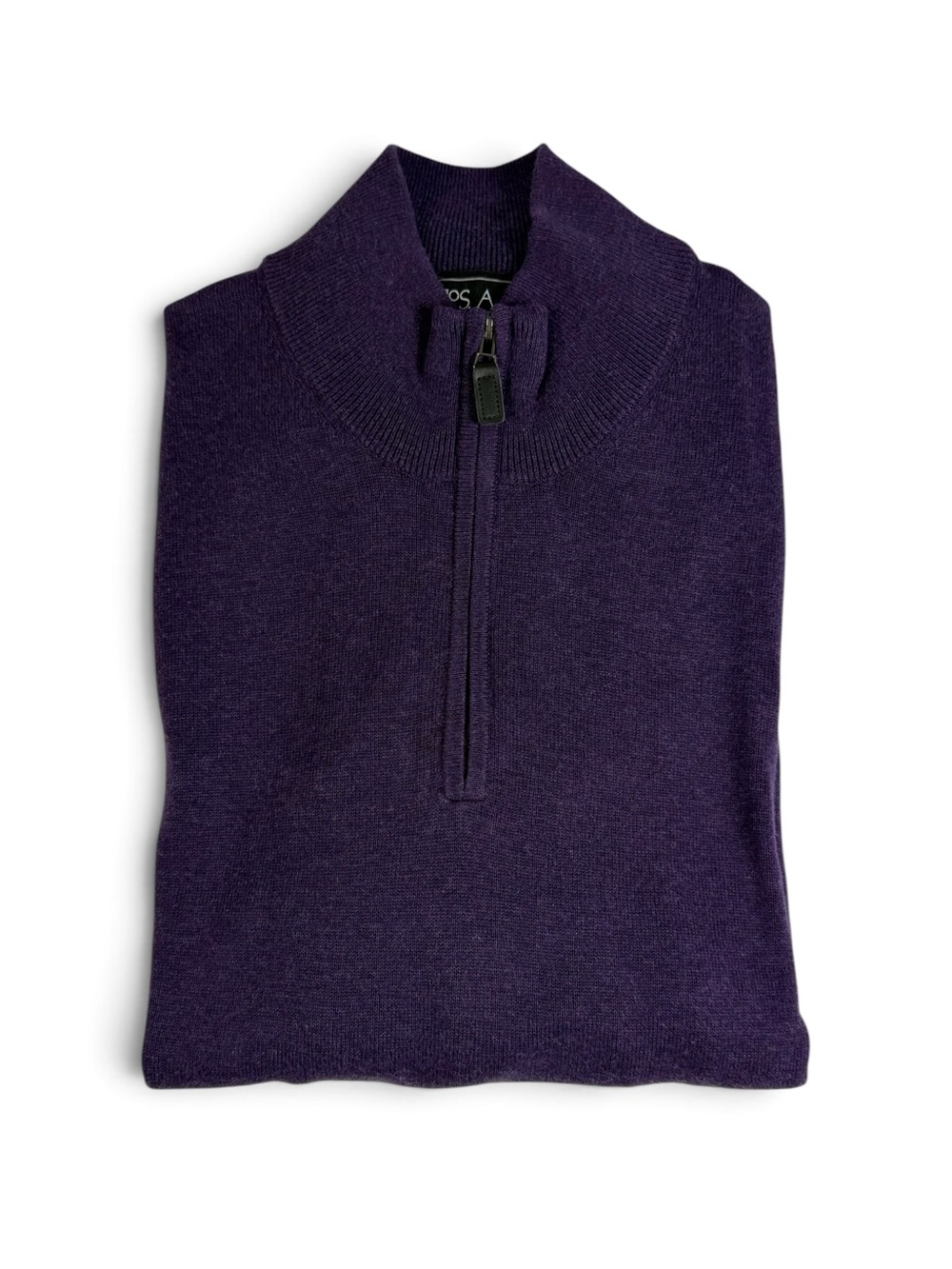 Jos. A. Bank Traveler Pima Cotton Quarter-Zip Purple Men’s L - Picture 10 of 10